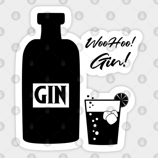 Gin Sticker by Randomart